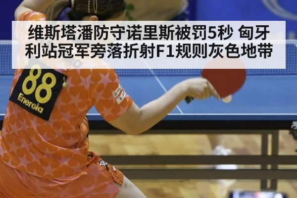 维斯塔潘防守诺里斯被罚5秒 匈牙利站冠军旁落折射F1规则灰色地带